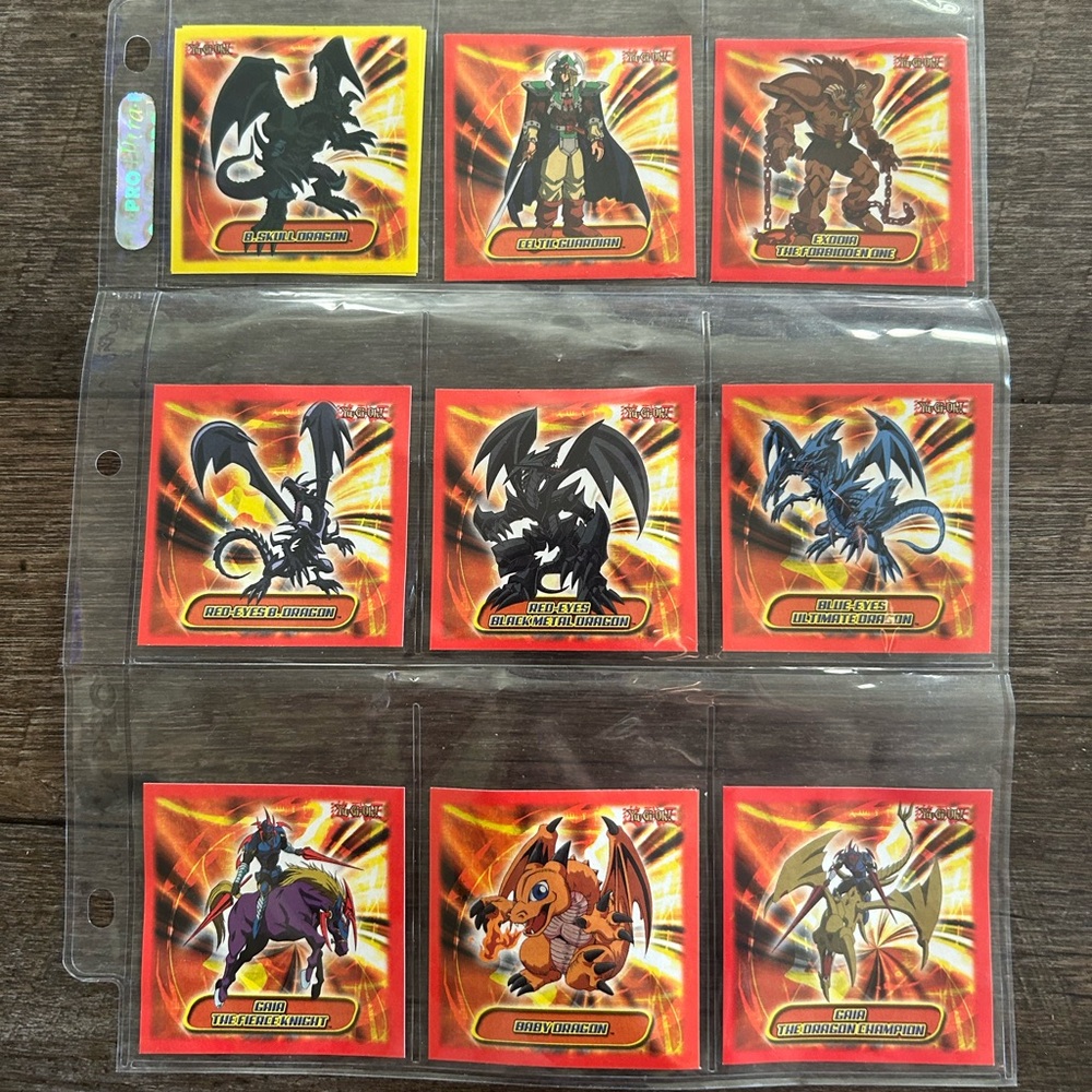 Yu Gi Oh Stickers Blue Eyes White Dragon Exodia Red Eyes Black Dragon